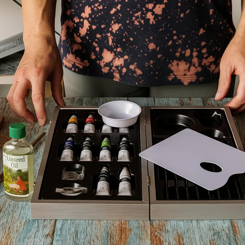 Grundlagen der Ölmalerei: Wie man Ölfarben und Malmittel für beeindruckende Impasto-Effekte verwendet