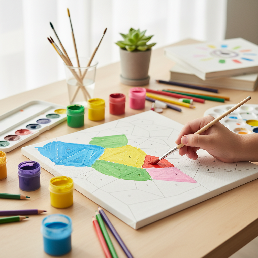 paint by numbers canvas for kids