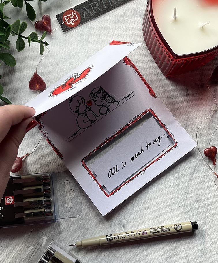Valentins-Inspiration für kreative Projekte mit Kunstbedarf