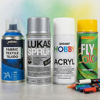 Sprühfarben und Marker