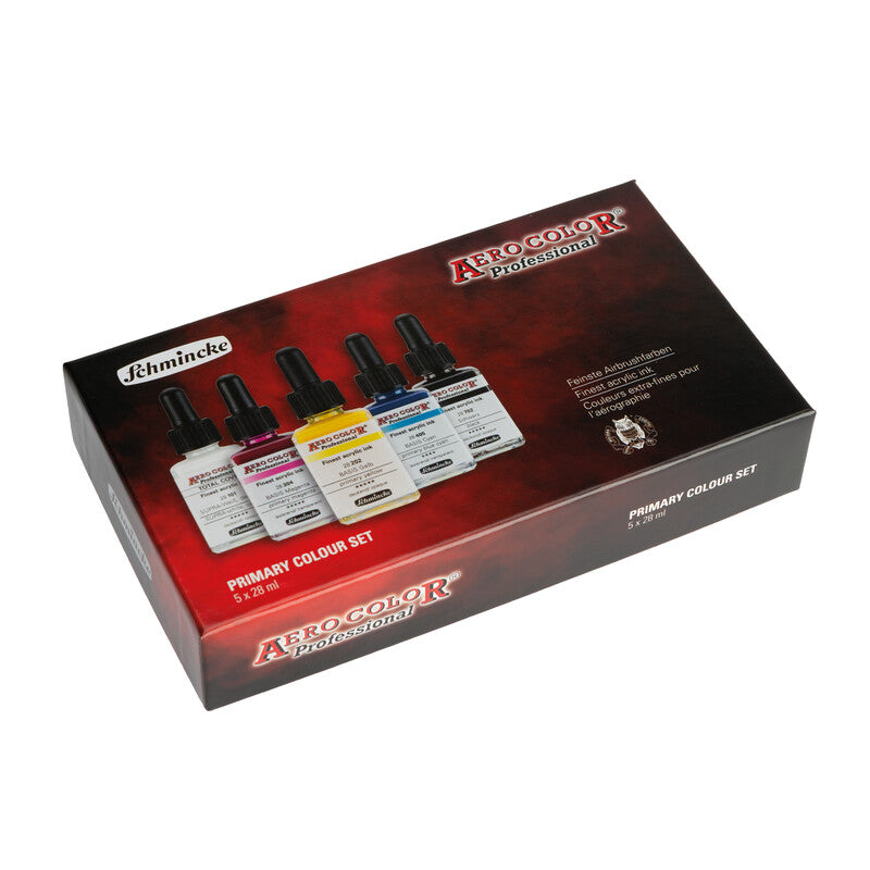 Farbset Schmincke AERO COLOR, 5 x 28 ml, Primärfarben