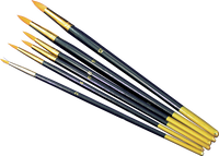 Set mit Konturenpinseln / 6-teilig – pointed, 6 pcs/pack, sizes 2,4,6,8,10,12