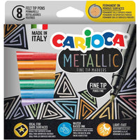 Carioca Filzstifte Metallic, Spitze, Farbmix