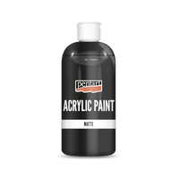 Matte Acrylfarbe Pentart 500 ml Schwarz