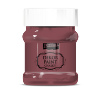 Dekorative Kreidefarbe Chalky Pentart - 230 ml – Burgundy red