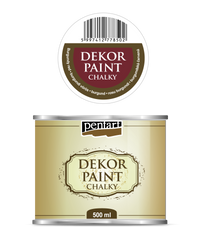 Pentart Chalky Dekorationsfarbe 500 ml – Burgundy red