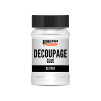 Decoupage Kleber und Lack mit Glitzer Pentart - 100 ml