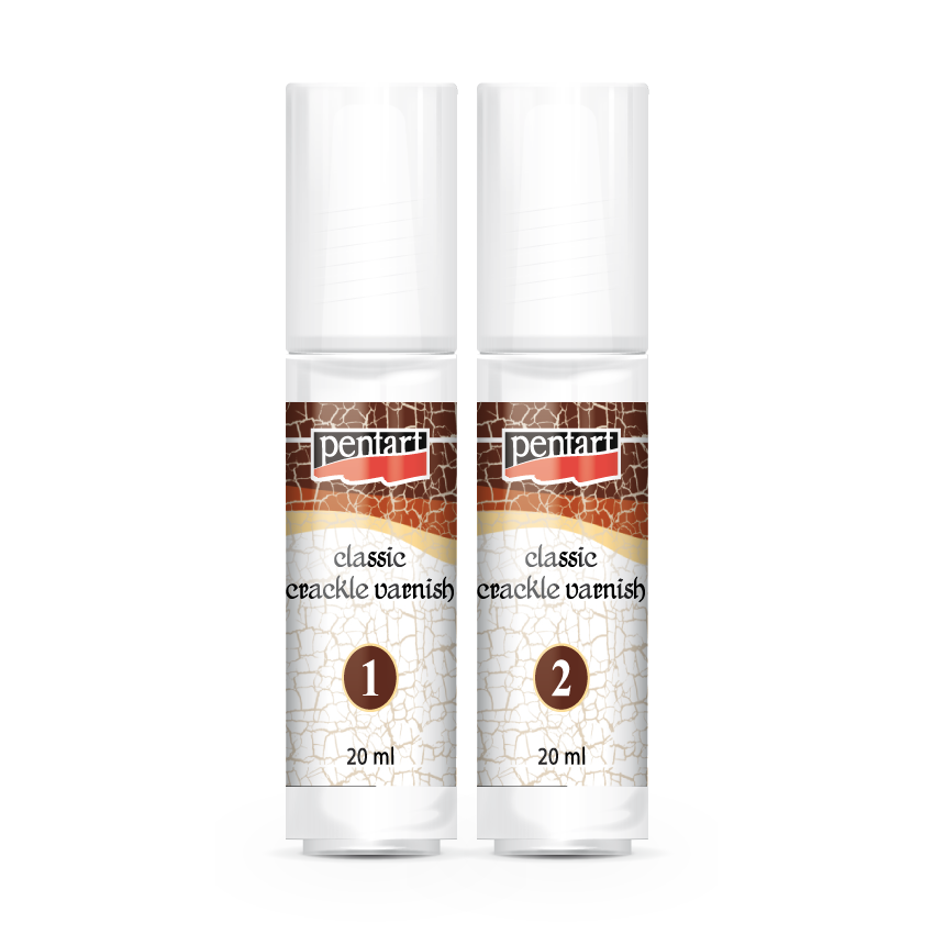 Pentart Klassischer Krakelierlack, 2-Schritt, 20 ml Set