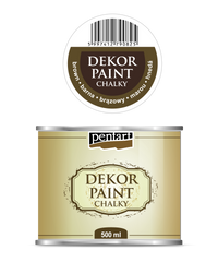 Pentart Chalky Dekorationsfarbe 500 ml – brown