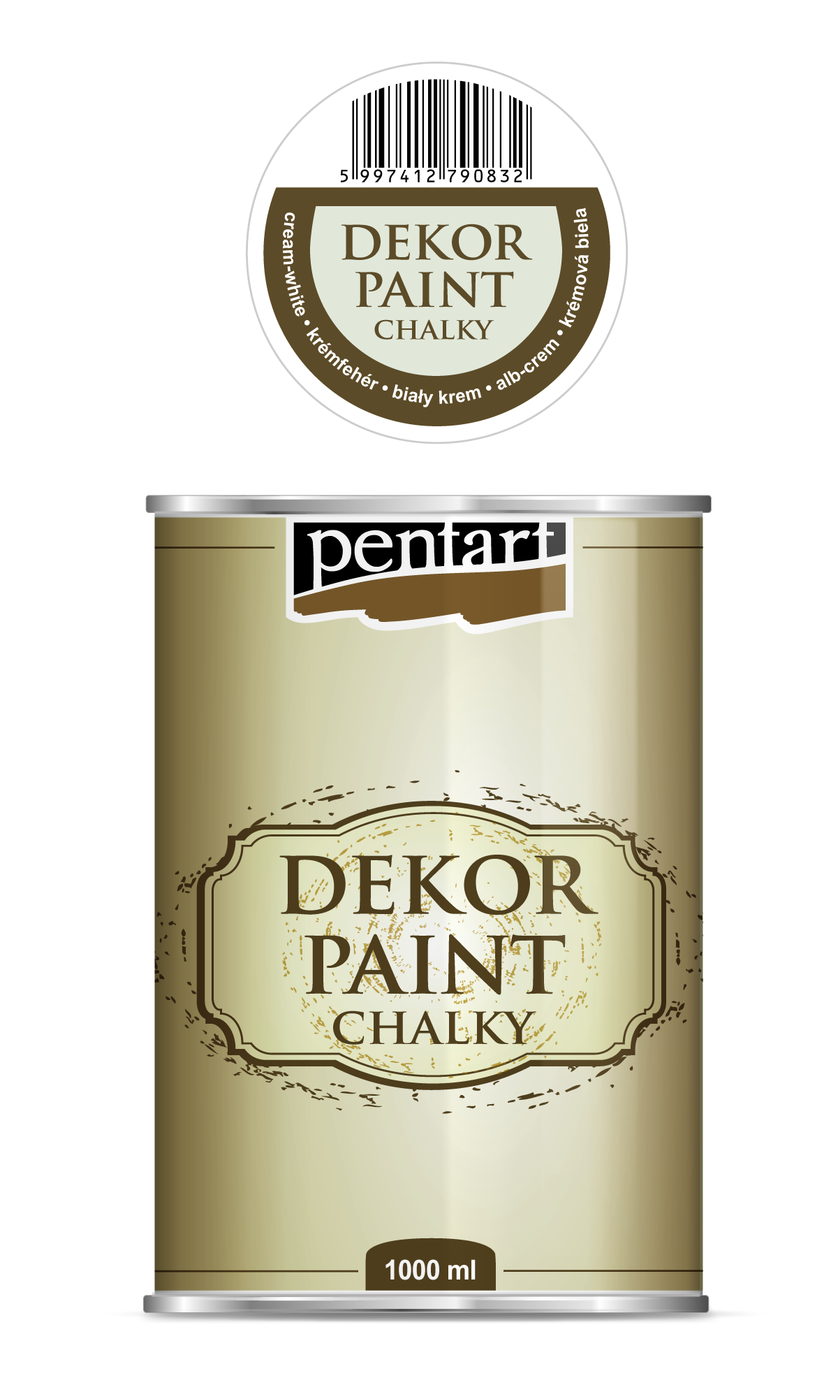dekor paint chalky 1000 ml – Creme