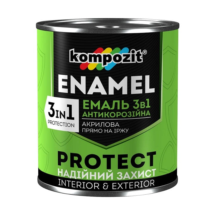 3-in-1 Korrosionsschutz-Emaille KOMPOZIT PROTECT 2,7 kg | verschiedene Farbtöne — Bild 1