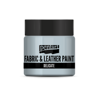 delicate fabric & leather paint 50 ml – Bläuliches Silber