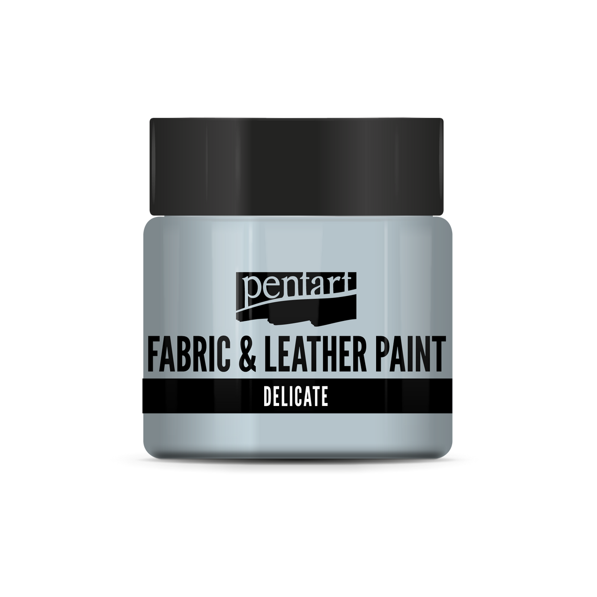 delicate fabric & leather paint 50 ml – Bläuliches Silber