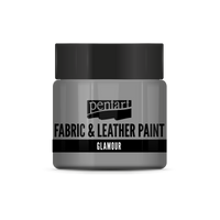 glamour fabric & leather paint 50 ml – Silber
