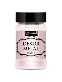 Pentart Dekofarbe 100 ml – Metallic matt – rose gold