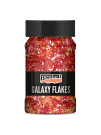 Pentart Galaxy Flakes Deko-Flocken Ida red-gold min. 15 g