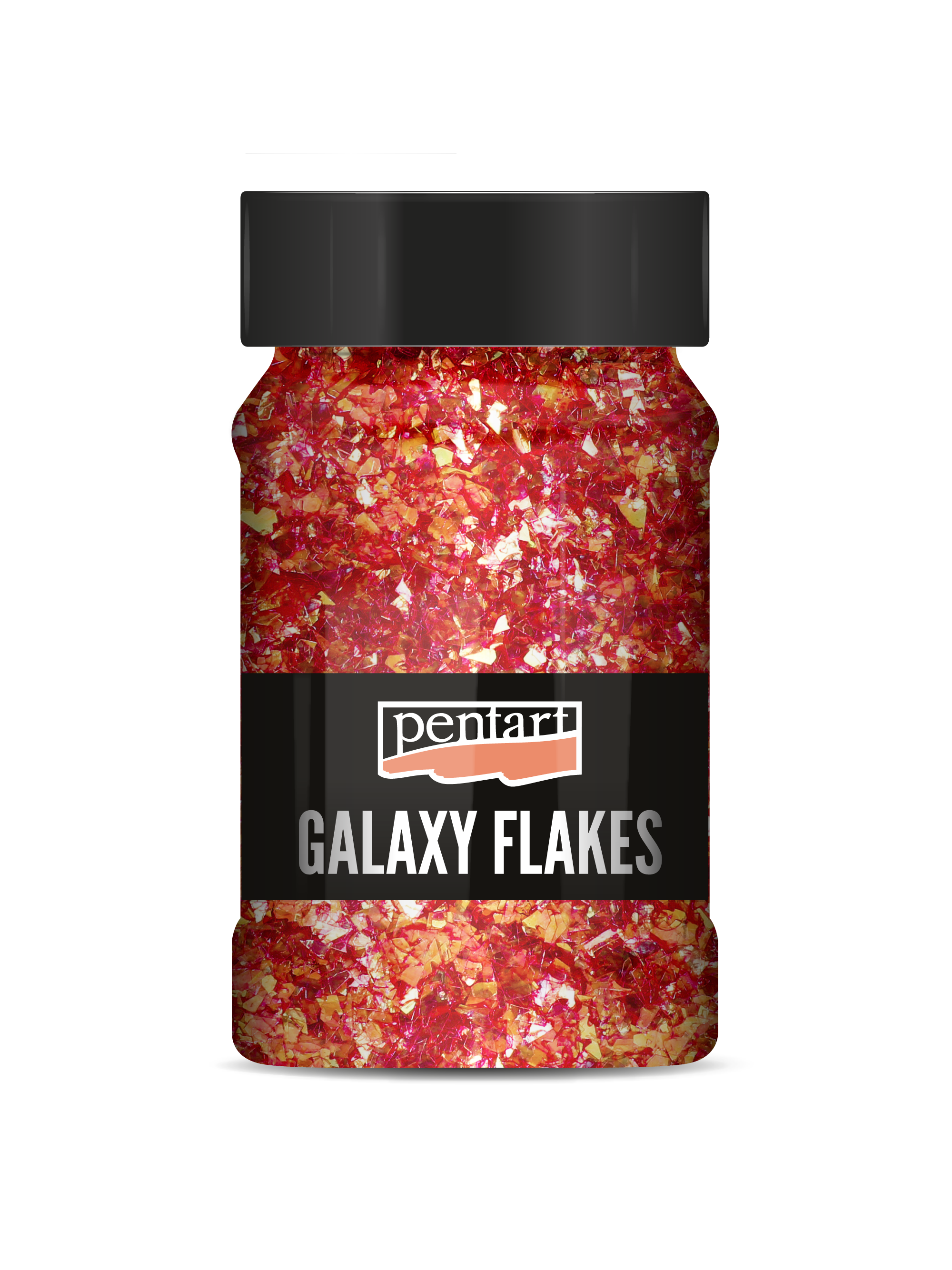 Pentart Galaxy Flakes Deko-Flocken Ida red-gold min. 15 g