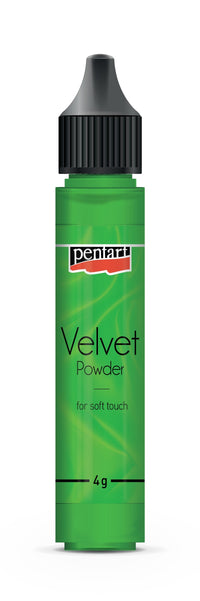 Pentart Samtpulver Velvet powder Hellgrün 4 g