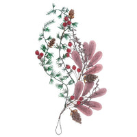 3D Dekorativer Weihnachtszweig — Bild 6