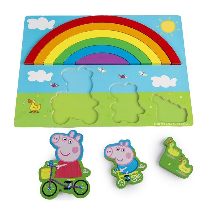 3D Holz-Regenbogen-Puzzle PEPPA PIG — Bild 2
