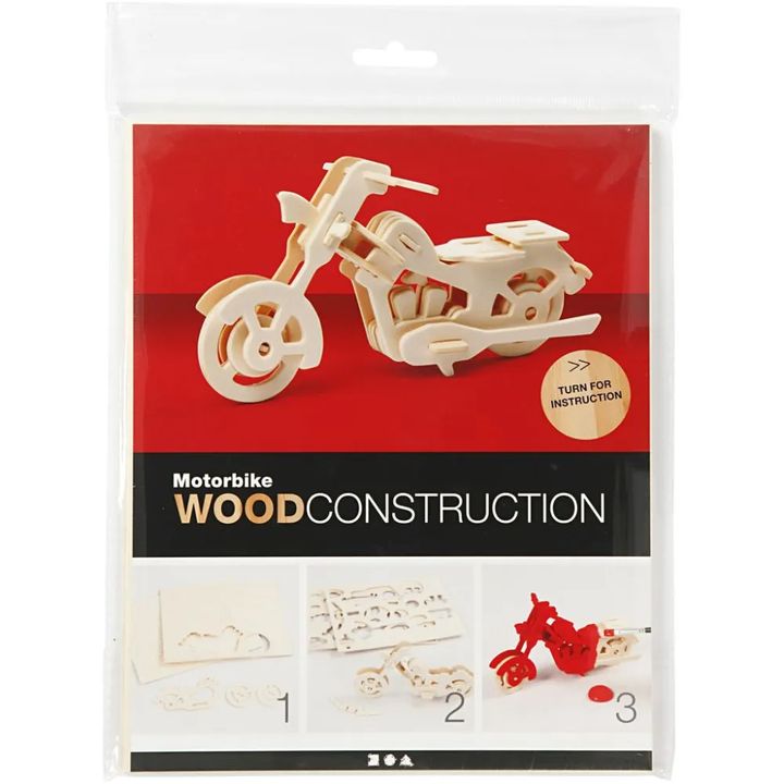 3D Holzmodell Motorrad — Bild 2
