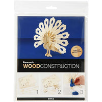 3D Holzpfau Modell — Bild 4