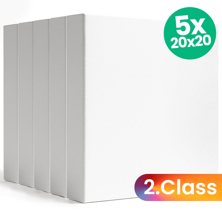 3D-Leinwand-Set - 5 Stück - 2. Qualität - 20x20 cm — Bild 1