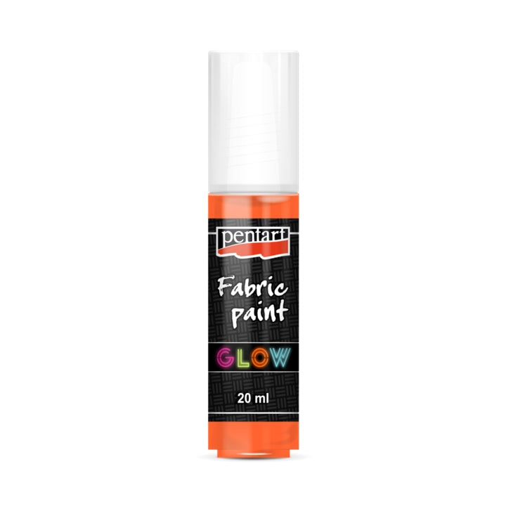 Glow-in-the-Dark-Stofffarbe – 93 Orange
