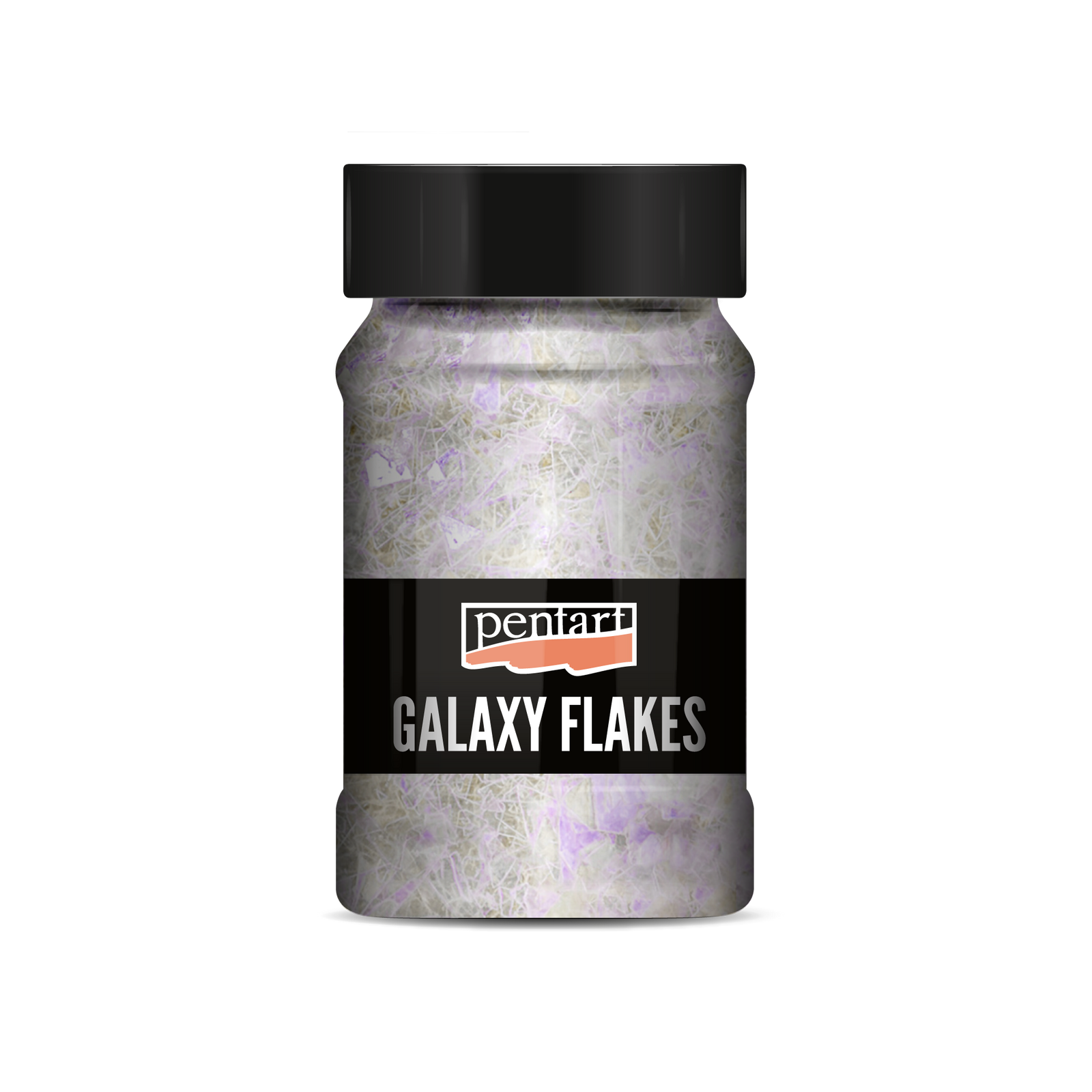 Pentart Galaxy Flakes Flocken 15 g - Mond white