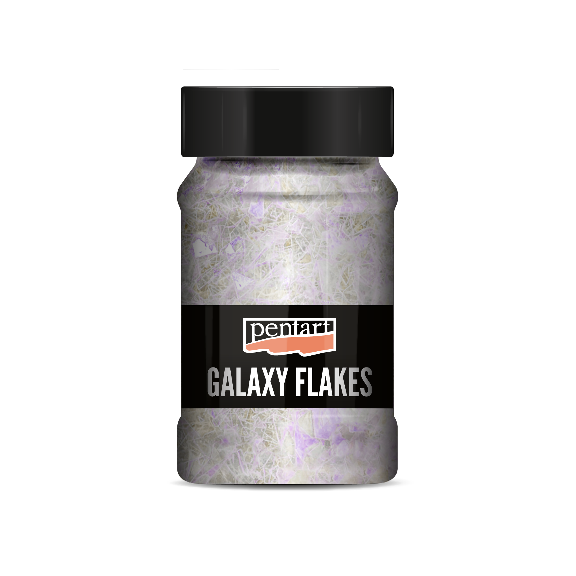 Pentart Galaxy Flakes Flocken 15 g - Mond white