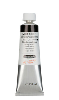 Schmincke MUSSINI Ölfarben 150 ml – 780 Elfenbeinschwarz