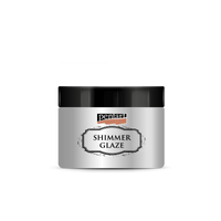 Glitzerglasur Pentart Junior Paints Shimmer Glaze 150 ml – Silber