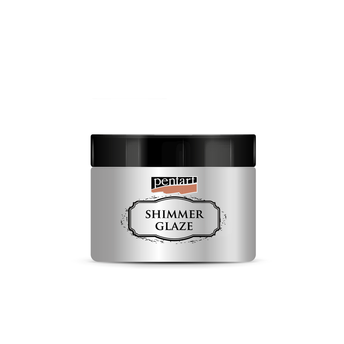 Glitzerglasur Pentart Junior Paints Shimmer Glaze 150 ml – Silber