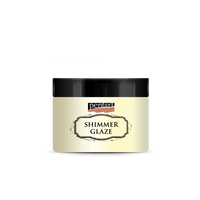 Glitzerglasur Pentart Junior Paints Shimmer Glaze 150 ml – Perlweiß