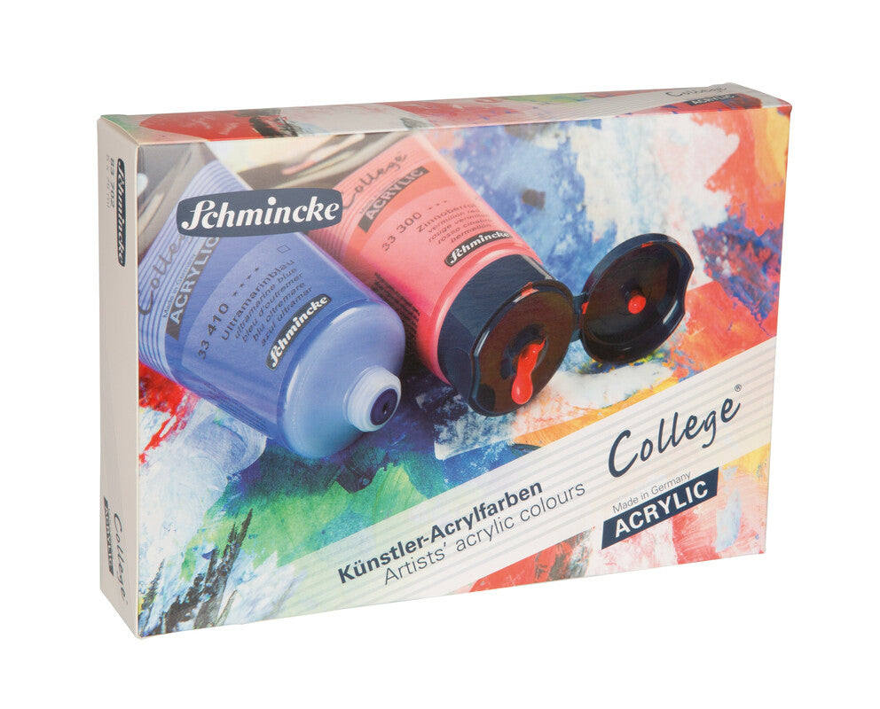 Schmincke College Acrylic Acrylfarben – Kartonset 5 x 75 ml