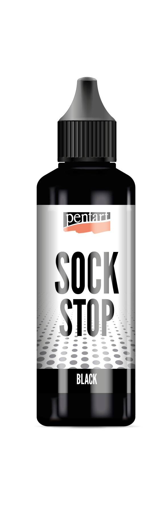 Pentart Sock stop Flüssige Antirutsch-Farbe Schwarz 80 ml