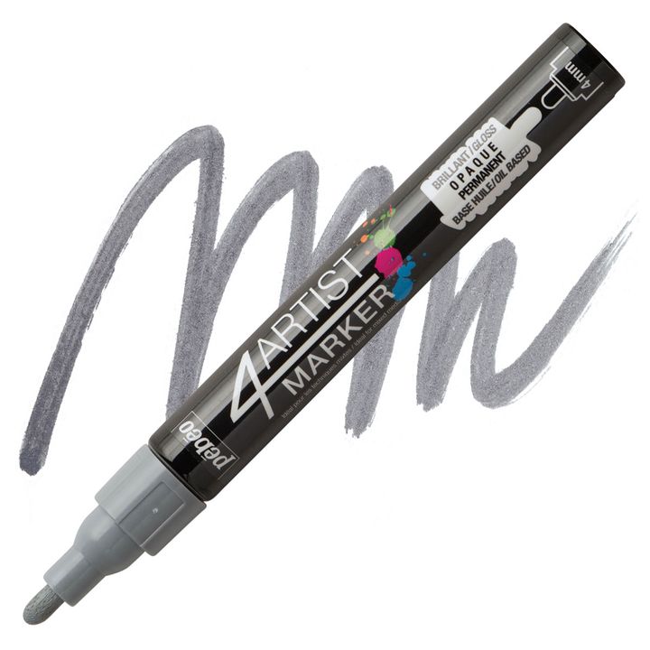 4ARTIST MARKER Pébéo auf Ölbasis 4 mm – Grau