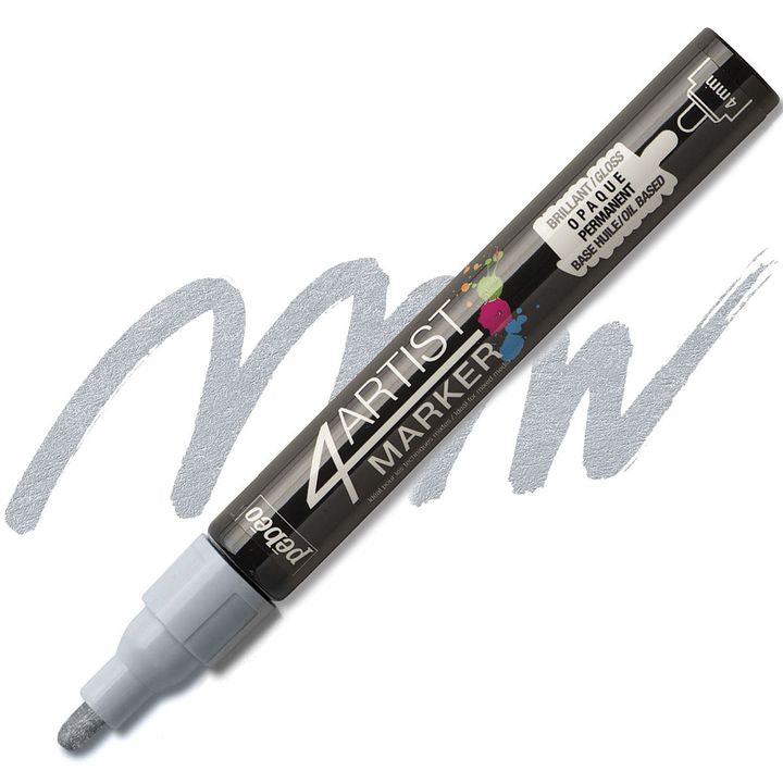 4ARTIST MARKER Pébéo auf Ölbasis 4 mm – Silber