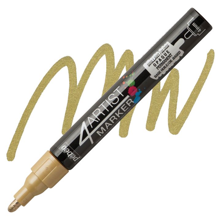 4ARTIST MARKER Pébéo auf Ölbasis 4 mm – Gold