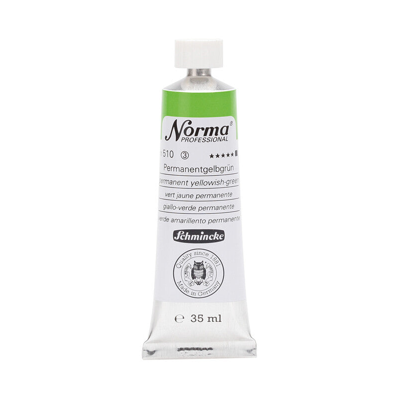 Schmincke Norma Professional Ölfarben 35 ml – 510 Permanentgrün gelblich