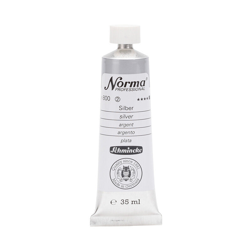 Schmincke Norma Professional Ölfarben 35 ml – 800 Silber