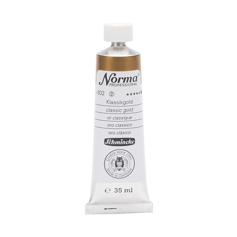 Schmincke Norma Professional Ölfarben 35 ml – 802 Klassisch Gold