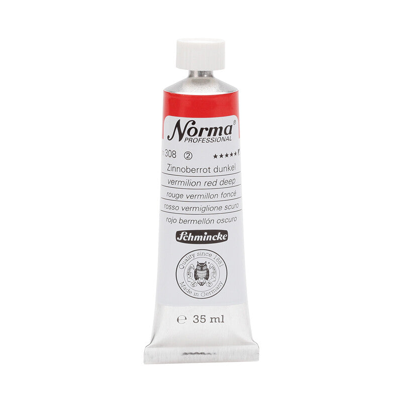 Schmincke Norma Professional Ölfarben 35 ml – 308 Zinnoberrot dunkel