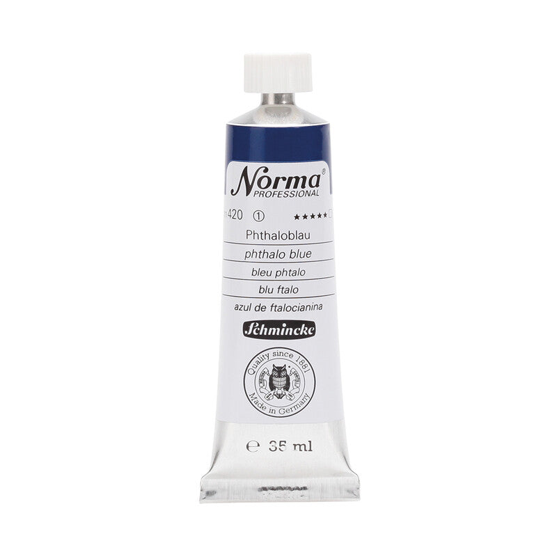 Schmincke Norma Professional Ölfarben 35 ml – 420 Phthaloblau