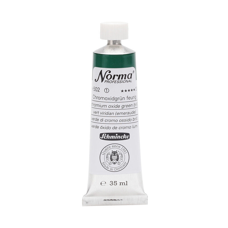 Schmincke Norma Professional Ölfarben 35 ml – 502 Chromoxidgrün brillant