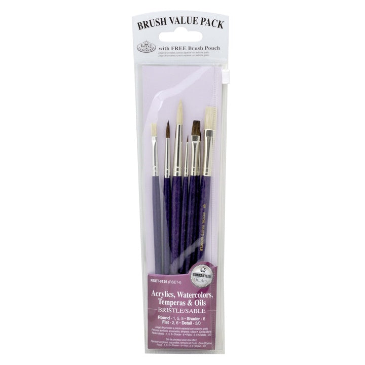 7-teiliges Set aus natürlichen Zobelpinseln — Bild 1