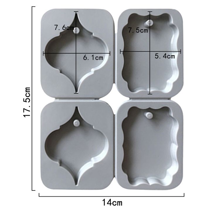 Silikon-Gussform - Ornamente mit Loch – Detailansicht 3 | ARTMIE