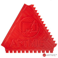 ARTMIE Wiederverwendbarer Spachtel/Kamm 3 in 1 | Muster 1 | ARTMIE