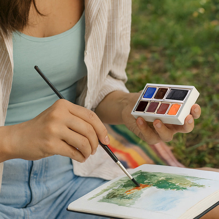 ARTMIE Solo Goya Aquarell-Set, 7 Teile - Erdtöne – Detailansicht 7 | ARTMIE