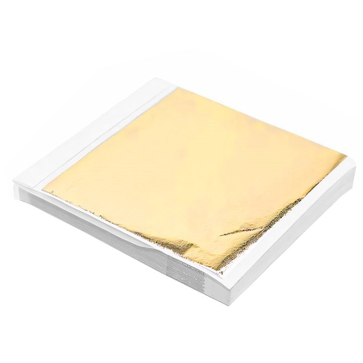 Goldmetallisches Blattgold zum Vergolden 14 x 13 cm 100 Blatt | ARTMIE
